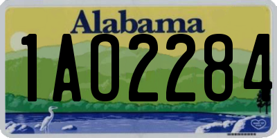 AL license plate 1AO2284
