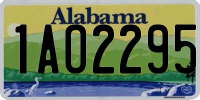 AL license plate 1AO2295