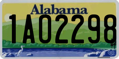 AL license plate 1AO2298