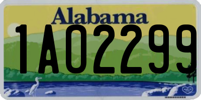 AL license plate 1AO2299