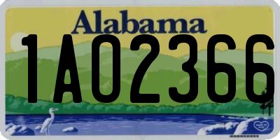 AL license plate 1AO2366
