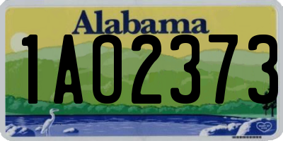 AL license plate 1AO2373