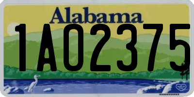 AL license plate 1AO2375