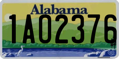 AL license plate 1AO2376