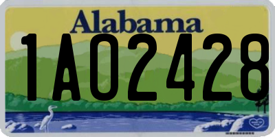 AL license plate 1AO2428