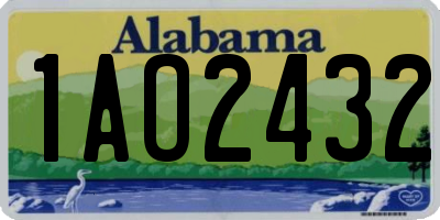 AL license plate 1AO2432