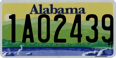 AL license plate 1AO2439