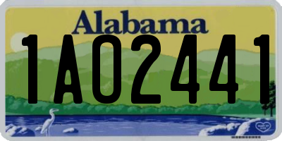 AL license plate 1AO2441