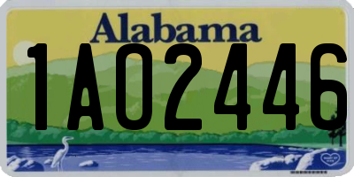 AL license plate 1AO2446