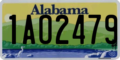 AL license plate 1AO2479