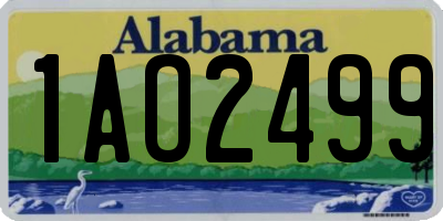 AL license plate 1AO2499