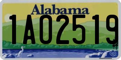 AL license plate 1AO2519