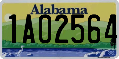 AL license plate 1AO2564