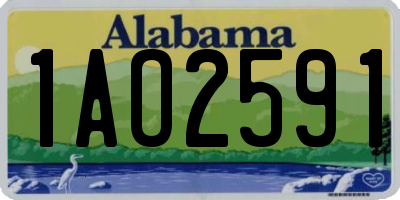 AL license plate 1AO2591