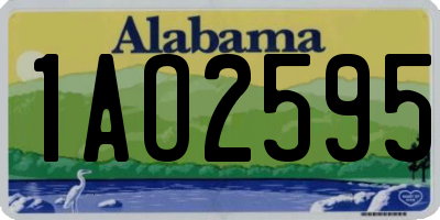 AL license plate 1AO2595