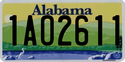 AL license plate 1AO2611