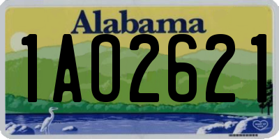 AL license plate 1AO2621
