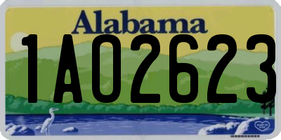 AL license plate 1AO2623