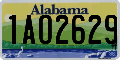 AL license plate 1AO2629