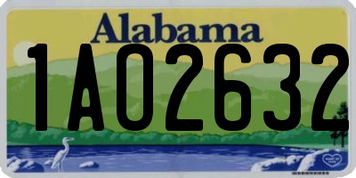 AL license plate 1AO2632