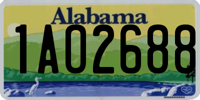AL license plate 1AO2688