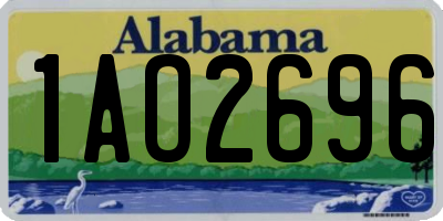 AL license plate 1AO2696