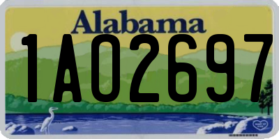 AL license plate 1AO2697