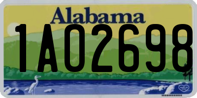 AL license plate 1AO2698