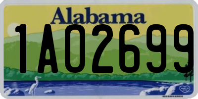 AL license plate 1AO2699