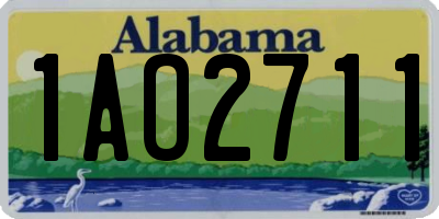 AL license plate 1AO2711
