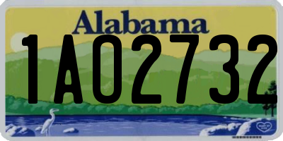 AL license plate 1AO2732