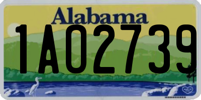 AL license plate 1AO2739