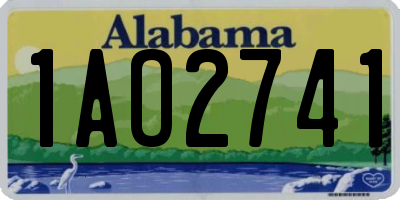 AL license plate 1AO2741