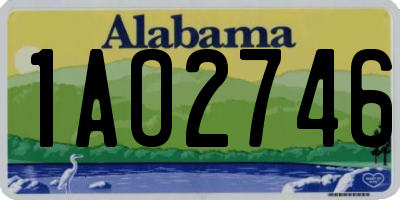 AL license plate 1AO2746