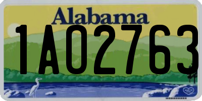 AL license plate 1AO2763