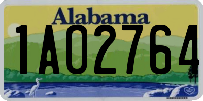AL license plate 1AO2764
