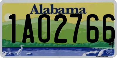 AL license plate 1AO2766