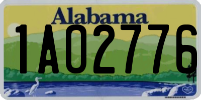 AL license plate 1AO2776