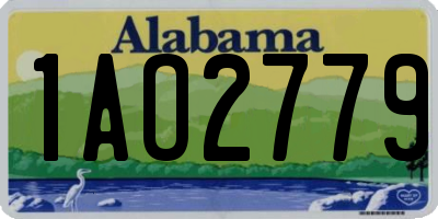 AL license plate 1AO2779