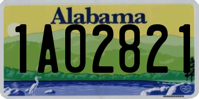 AL license plate 1AO2821