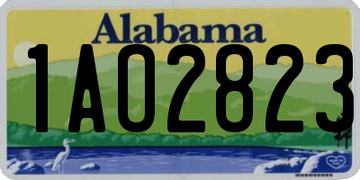 AL license plate 1AO2823