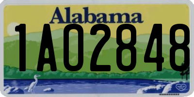 AL license plate 1AO2848