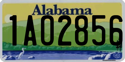 AL license plate 1AO2856