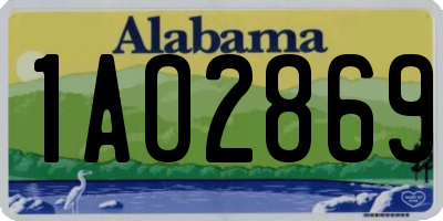 AL license plate 1AO2869