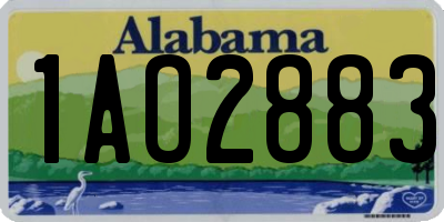 AL license plate 1AO2883