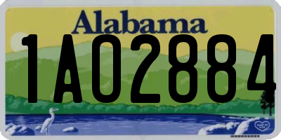 AL license plate 1AO2884
