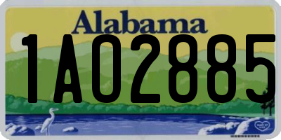 AL license plate 1AO2885