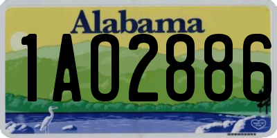 AL license plate 1AO2886