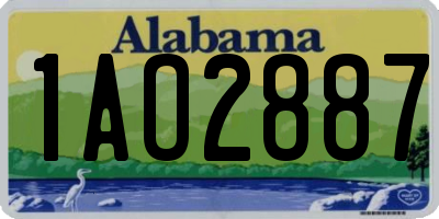 AL license plate 1AO2887