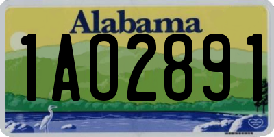 AL license plate 1AO2891